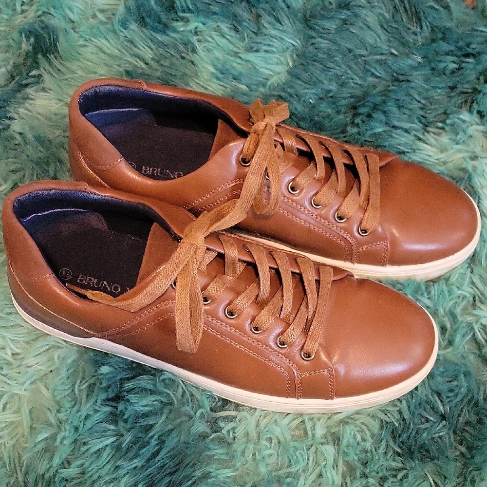 Men's Brown Casual Dress Sneakers 8.5